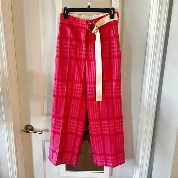 610 Rachel Comey Elio Pant in Bottiglia Plaid Pink - Picture 5 of 9